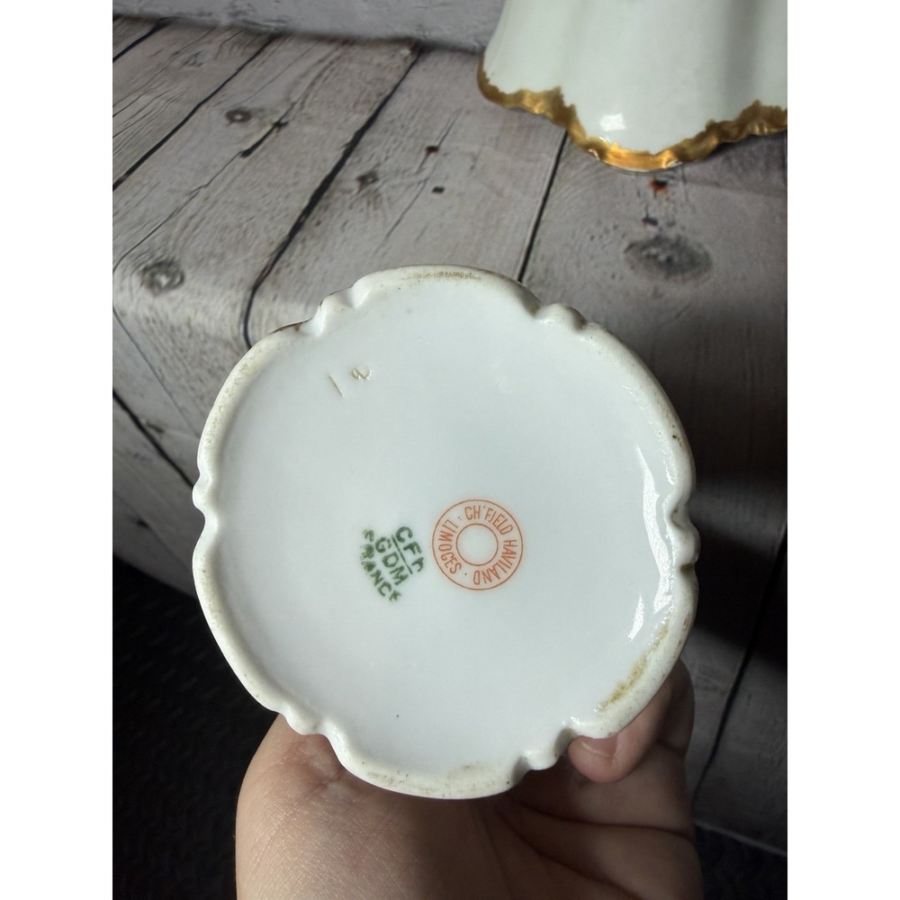 Antique CFH GDM Charles Field Haviland Limoges‎ France Chocolate Pot Set Floral - Picture 9 of 14
